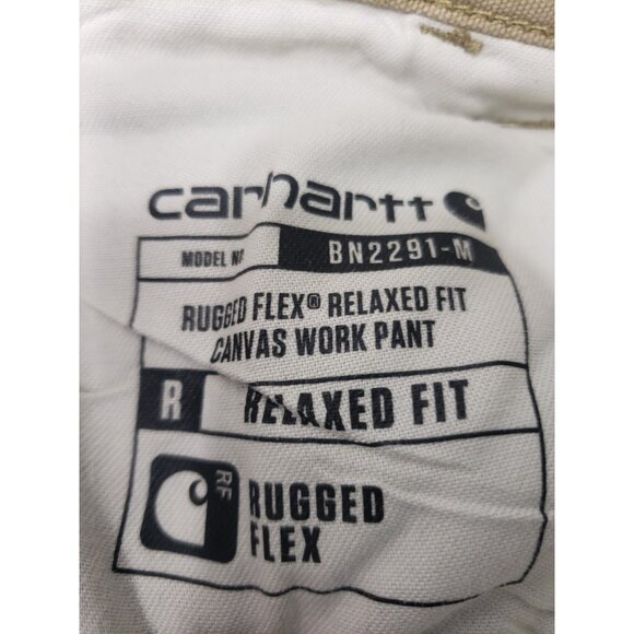 Carhartt Mens 36 x 34 Rugged Flex Relaxed Fit Canvas Work Pant BN2291-M - Picture 3 of 16
